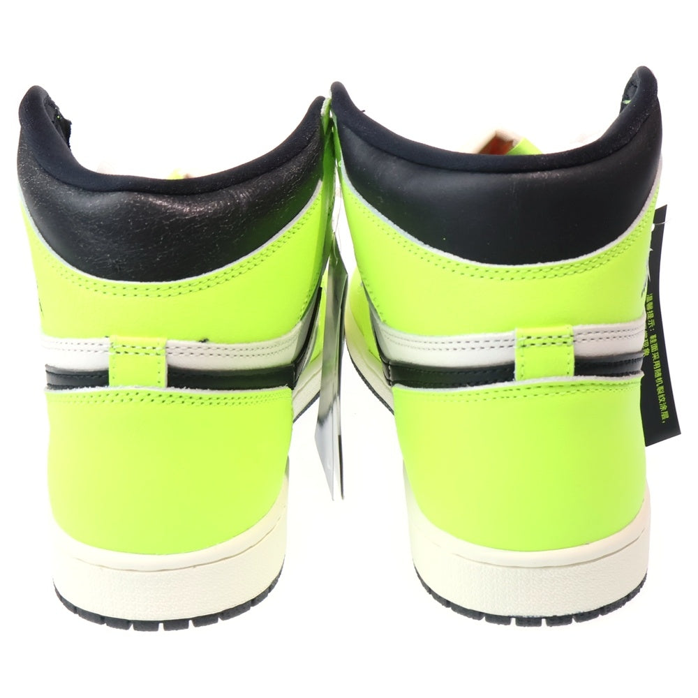 NIKE(ナイキ) AIR JORDAN 1 RETRO HIGH OG VOLT VISIONAIRE エアジョーダン1 レトロ ボルト ヴィジョネア ハイカットスニーカー イエロー/ホワイト US10.5/28.5cm 555088-702