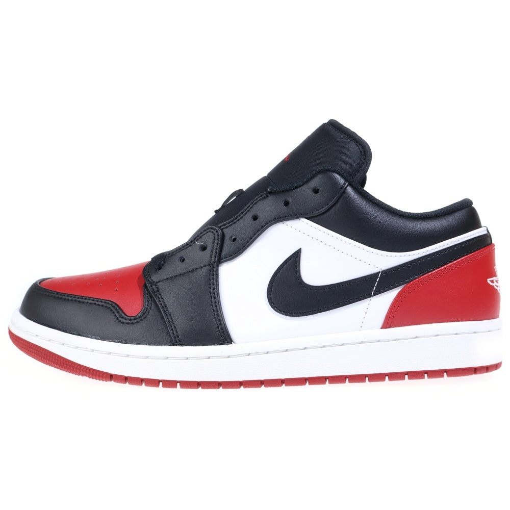 NIKE(ナイキ) AIR JORDAN 1 LOW BRED TOE エアジョーダン1 ブレッドトゥ つま黒 ローカットスニーカー ブラック/レッド/ホワイト US10.5/28.5cm 553558-161