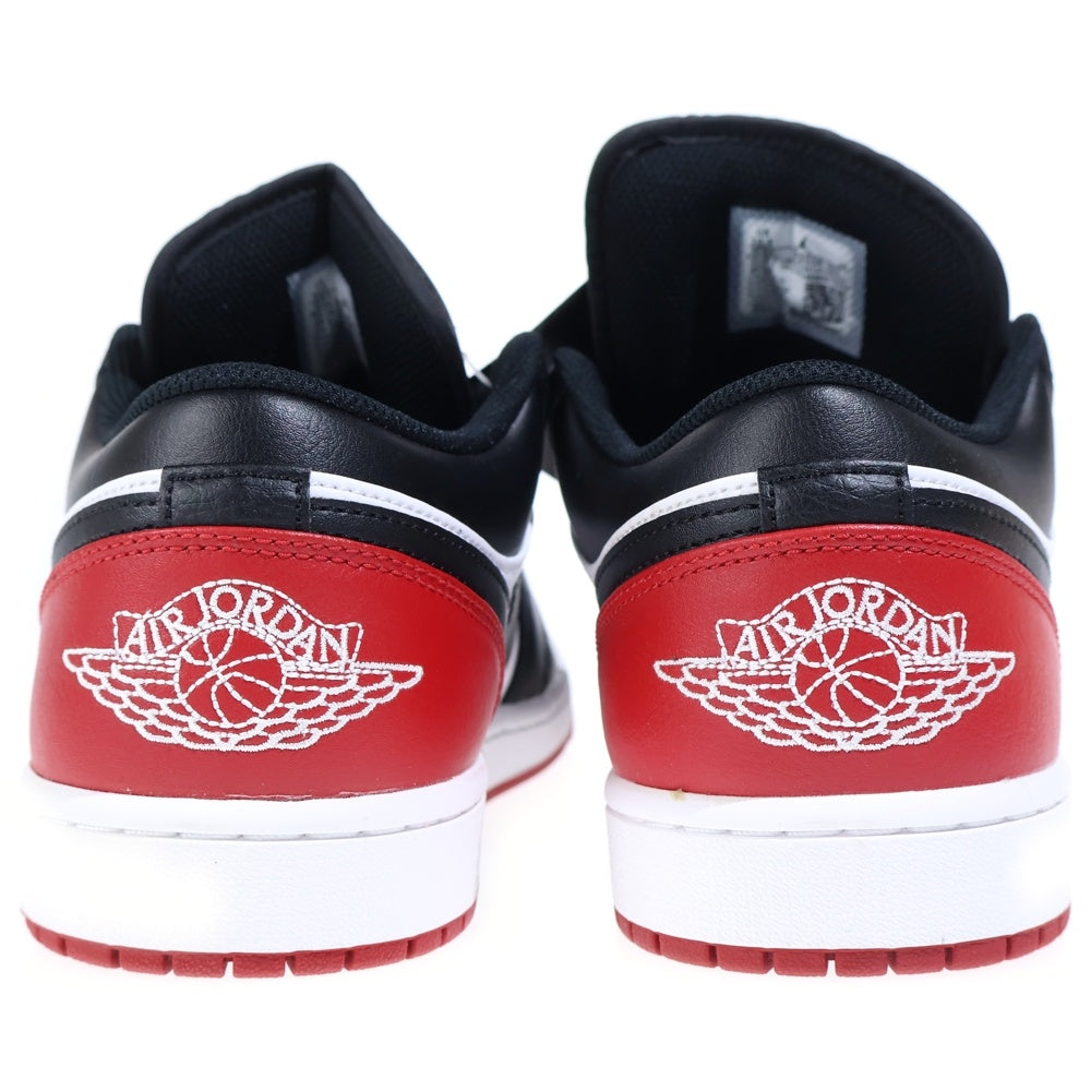 NIKE(ナイキ) AIR JORDAN 1 LOW BRED TOE エアジョーダン1 ブレッドトゥ つま黒 ローカットスニーカー ブラック/レッド/ホワイト US10.5/28.5cm 553558-161