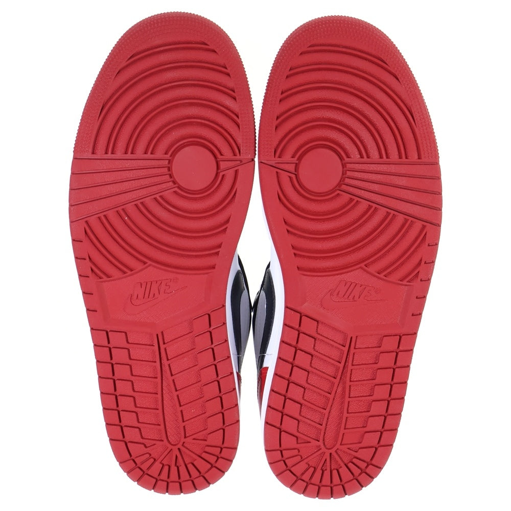 NIKE(ナイキ) AIR JORDAN 1 LOW BRED TOE エアジョーダン1 ブレッドトゥ つま黒 ローカットスニーカー ブラック/レッド/ホワイト US10.5/28.5cm 553558-161