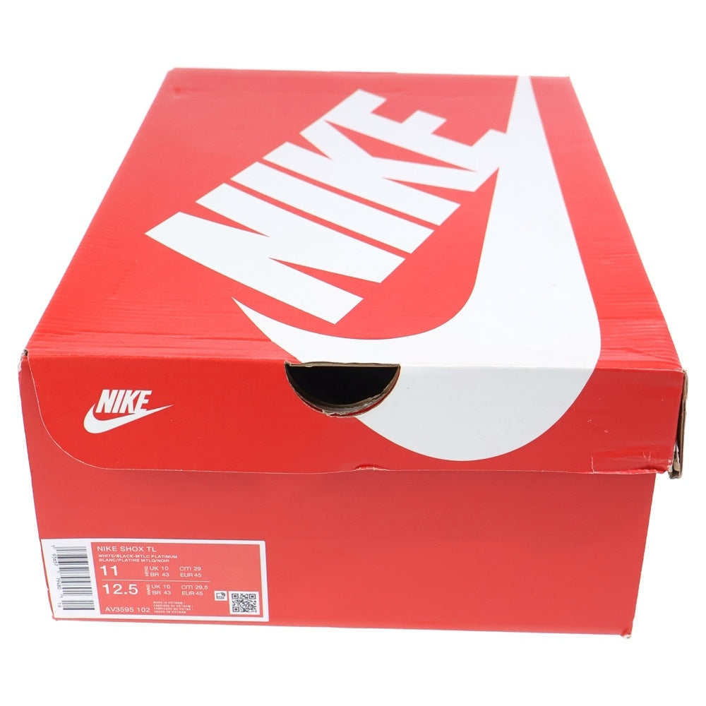 NIKE(ナイキ) SHOX TL ショックスTL ローカットスニーカー ホワイト/ブラック US11/29cm AV3595-102