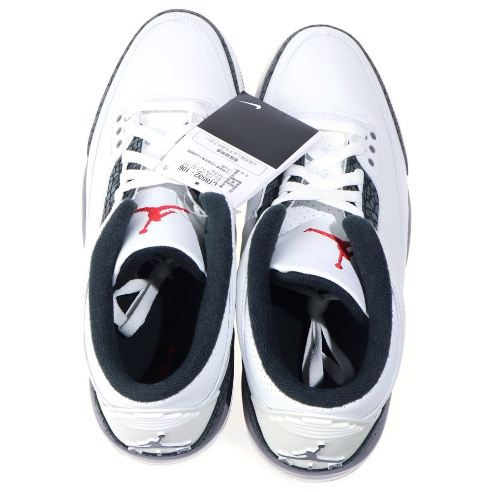 NIKE(ナイキ) AIR JORDAN 3 RETRO CEMENT GRAY エアジョーダン3 レトロ セメントグレー ハイカットスニーカー ホワイト US10.5/28.5cm CT8532-106