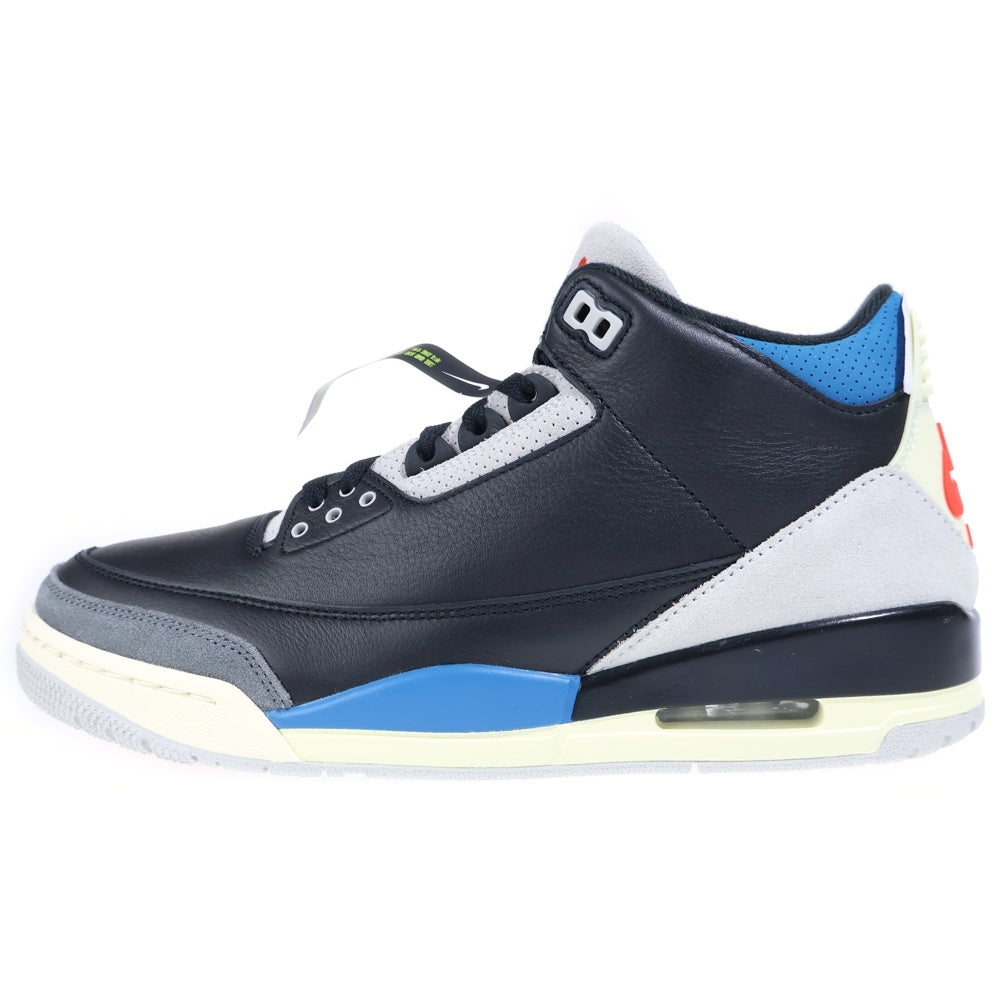 NIKE(ナイキ) AIR JORDAN 3 RETRO OG RARE AIR エアジョーダン3 レアエア ハイカットスニーカー ブラック/ブルー US10.5/28.5cm IB8967-004