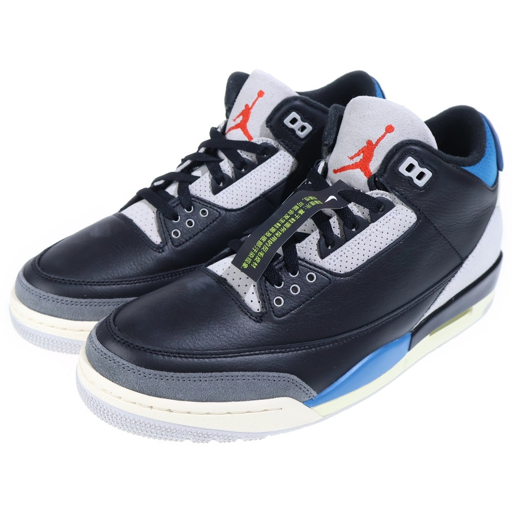 NIKE(ナイキ) AIR JORDAN 3 RETRO OG RARE AIR エアジョーダン3 レアエア ハイカットスニーカー ブラック/ブルー US10.5/28.5cm IB8967-004
