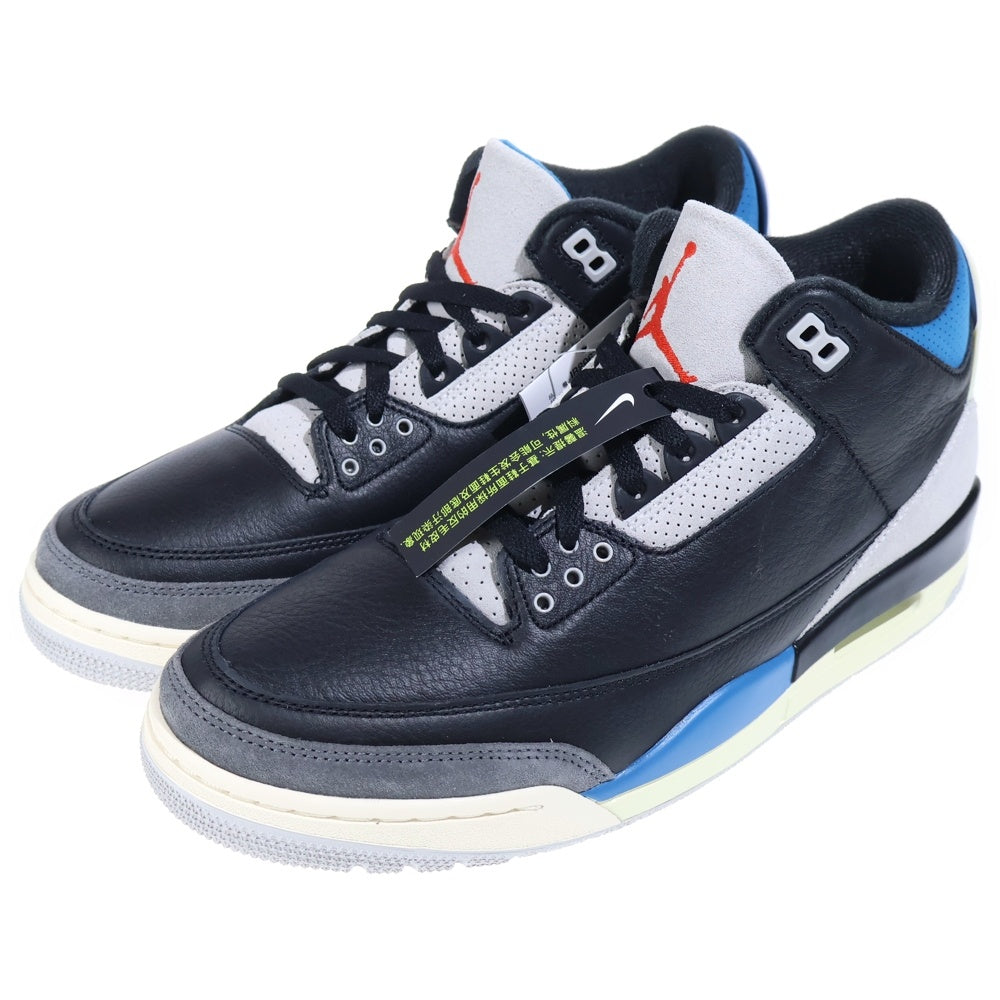 NIKE(ナイキ) AIR JORDAN 3 RETRO OG RARE AIR エアジョーダン3 レアエア ハイカットスニーカー ブラック/ブルー US10.5/28.5cm IB8967-004