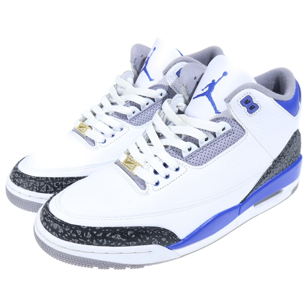 NIKE(ナイキ) AIR JORDAN 3 RETRO RACER BLUE エアジョーダン3 レトロ レーサーブルー ハイカットスニーカー ホワイト US10.5/28.5cm CT8532-145