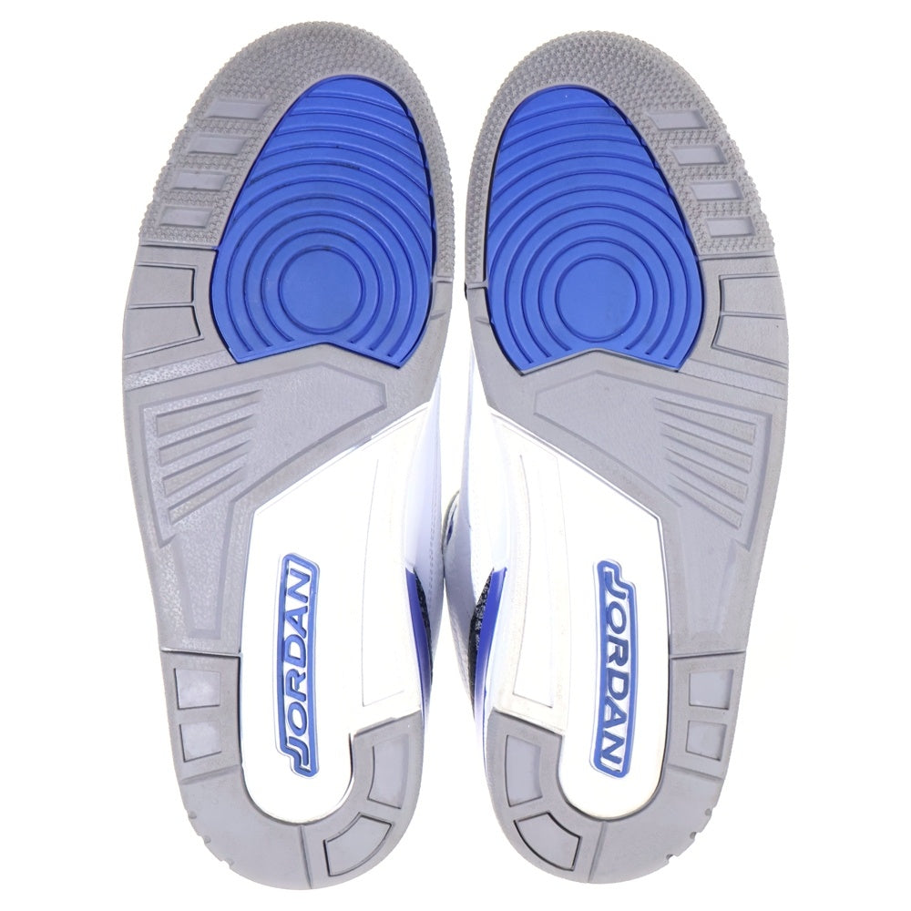 NIKE(ナイキ) AIR JORDAN 3 RETRO RACER BLUE エアジョーダン3 レトロ レーサーブルー ハイカットスニーカー ホワイト US10.5/28.5cm CT8532-145