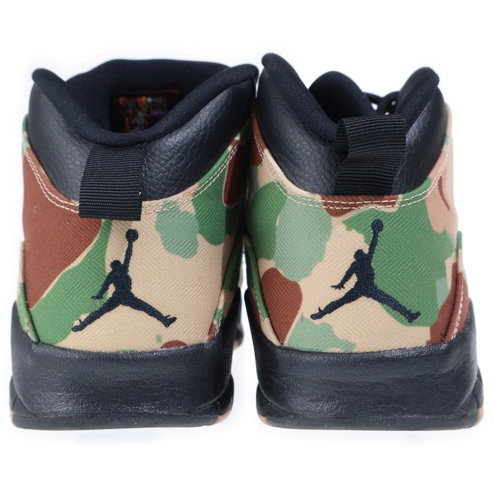NIKE(ナイキ) AIR JORDAN 10 DUCK CAMO エアジョーダン10 ダックカモ ハイカットスニーカー グリーン/ブラウン/ブラック US10.5/28.5cm 310805-200