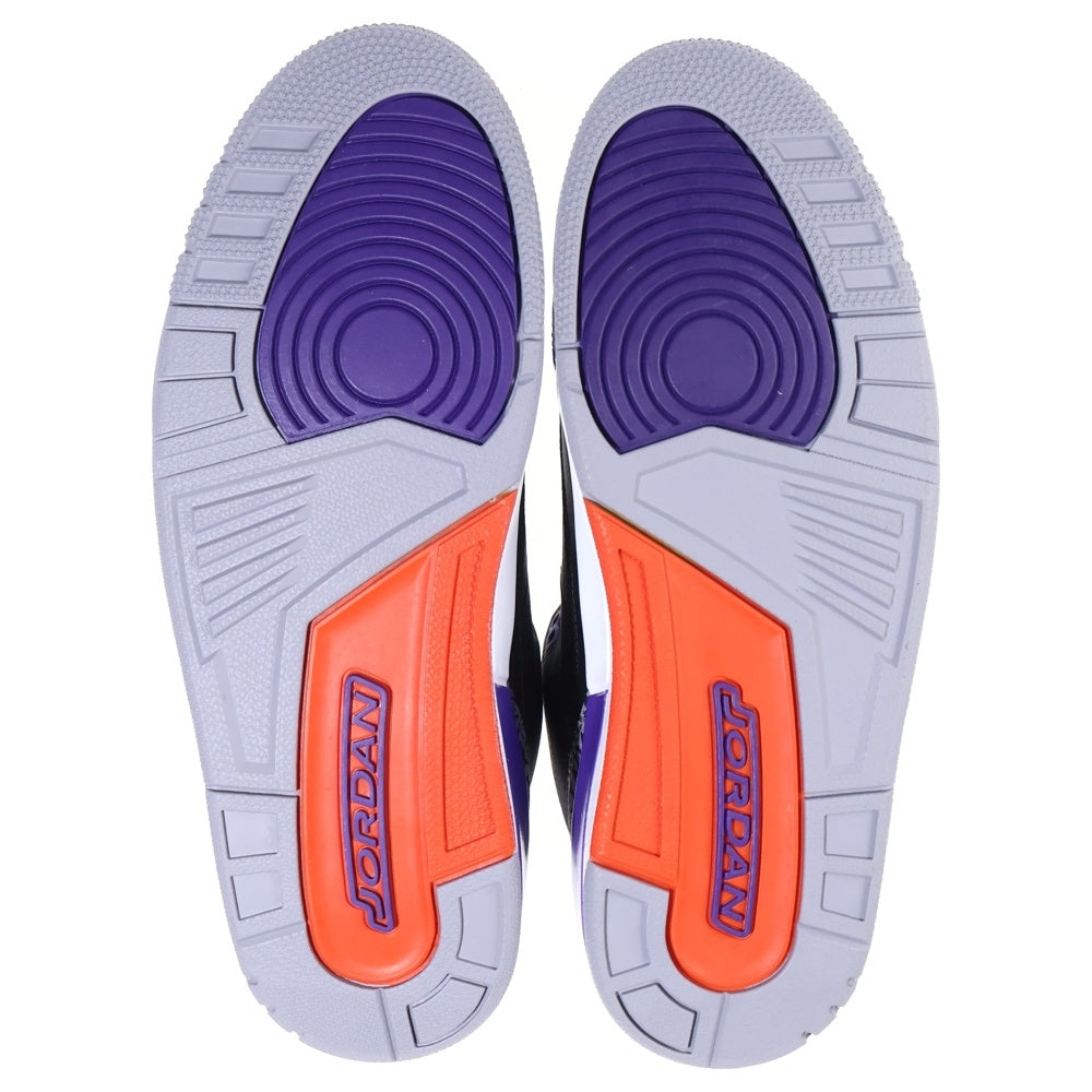 NIKE(ナイキ) AIR JORDAN 3 RETRO COURT PURPLE エアジョーダン3 コートパープル ハイカットスニーカー ブラック/パープル US11/29cm CT8532-050