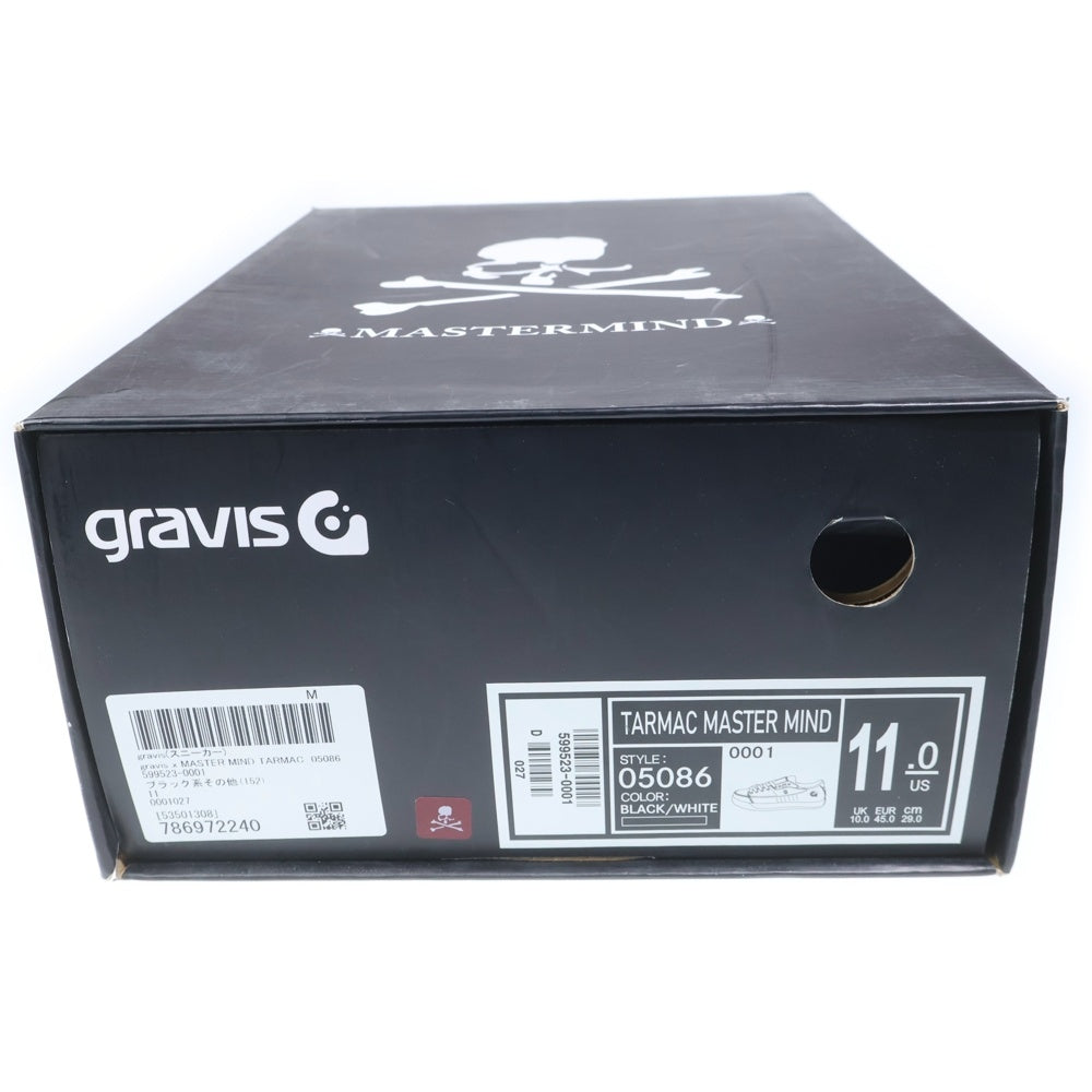 GRAVIS(グラビス) ×MASTERMIND TARMAC マスターマインド ターマック アウトソールロゴプリント ローカットスニーカー ブラック US11/29cm 599523-0001
