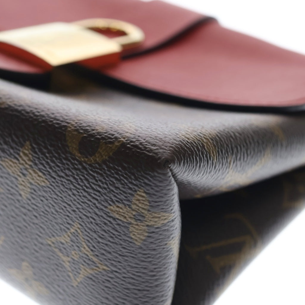 LOUIS VUITTON(ルイヴィトン) ロッキーBB モノグラム ゴールド金具 2WAY ショルダー ハンドバッグ ブラウン/レッド M44322 AA0139 レディース