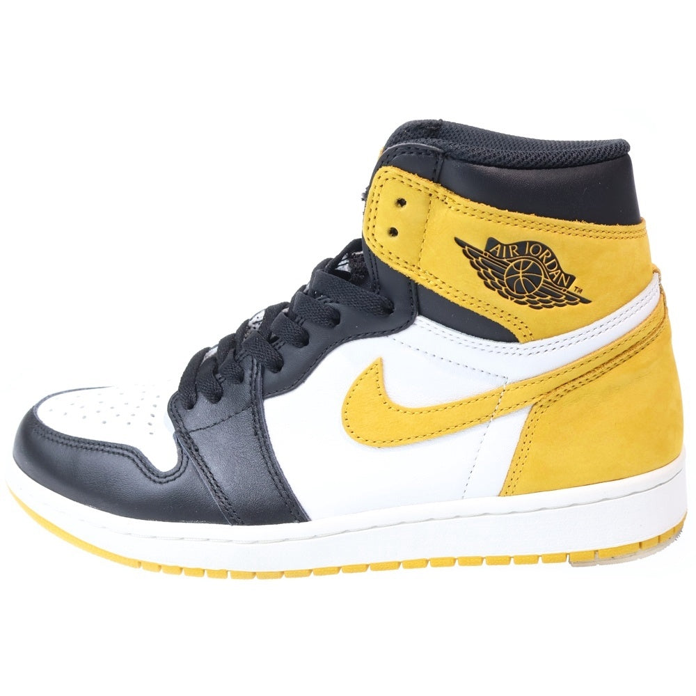 NIKE(ナイキ) AIR JORDAN 1 RETRO HIGH OG YELLOW OCHRE エアジョーダン 1 オークル ハイカットスニーカー イエロー/ブラック US9.5/27.5cm 555088-109