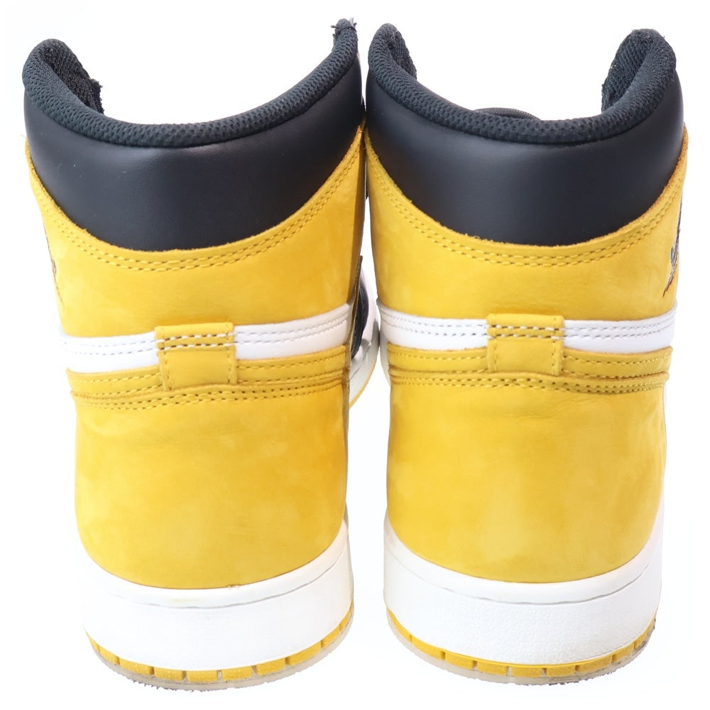 NIKE(ナイキ) AIR JORDAN 1 RETRO HIGH OG YELLOW OCHRE エアジョーダン 1 オークル ハイカットスニーカー イエロー/ブラック US9.5/27.5cm 555088-109