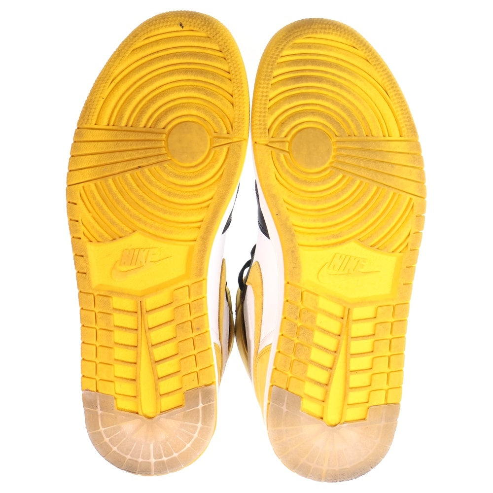NIKE(ナイキ) AIR JORDAN 1 RETRO HIGH OG YELLOW OCHRE エアジョーダン 1 オークル ハイカットスニーカー イエロー/ブラック US9.5/27.5cm 555088-109