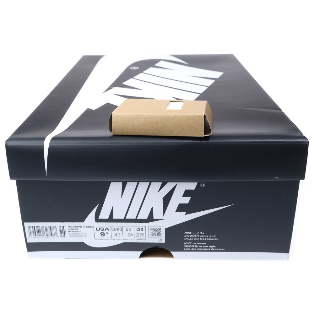 NIKE(ナイキ) AIR JORDAN 1 RETRO HIGH OG エアジョーダン1 レトロ ハイカットスニーカー ブラック/ホワイト US9.5/27.5cm DZ5485-010