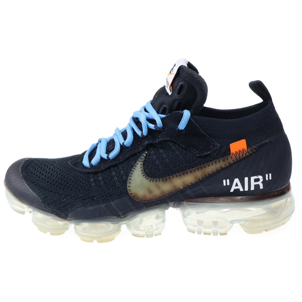 NIKE(ナイキ) ×OFF-WHITE AIR VAPORMAX FLYKNIT オフホワイト エア ヴェイパーマックス フライニット ローカットスニーカー ブラック US9/27cm AA3831-002