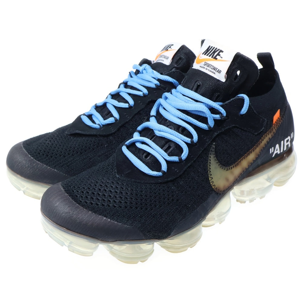 NIKE(ナイキ) ×OFF-WHITE AIR VAPORMAX FLYKNIT オフホワイト エア ヴェイパーマックス フライニット ローカットスニーカー ブラック US9/27cm AA3831-002