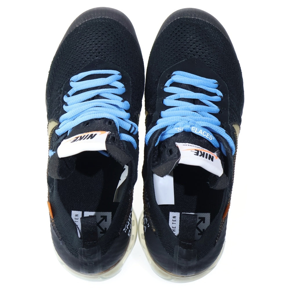 NIKE(ナイキ) ×OFF-WHITE AIR VAPORMAX FLYKNIT オフホワイト エア ヴェイパーマックス フライニット ローカットスニーカー ブラック US9/27cm AA3831-002