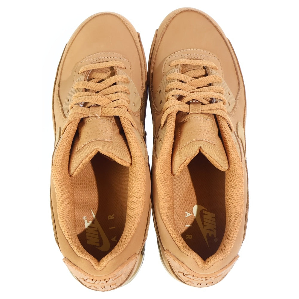 NIKE(ナイキ) AIR MAX 90 PRM FLAX GUM LIGHT BROWN WHEAT エアマックス90フラックス ライトブラウンウィート ローカットスニーカー US9.5/27.5cm FZ5102-299