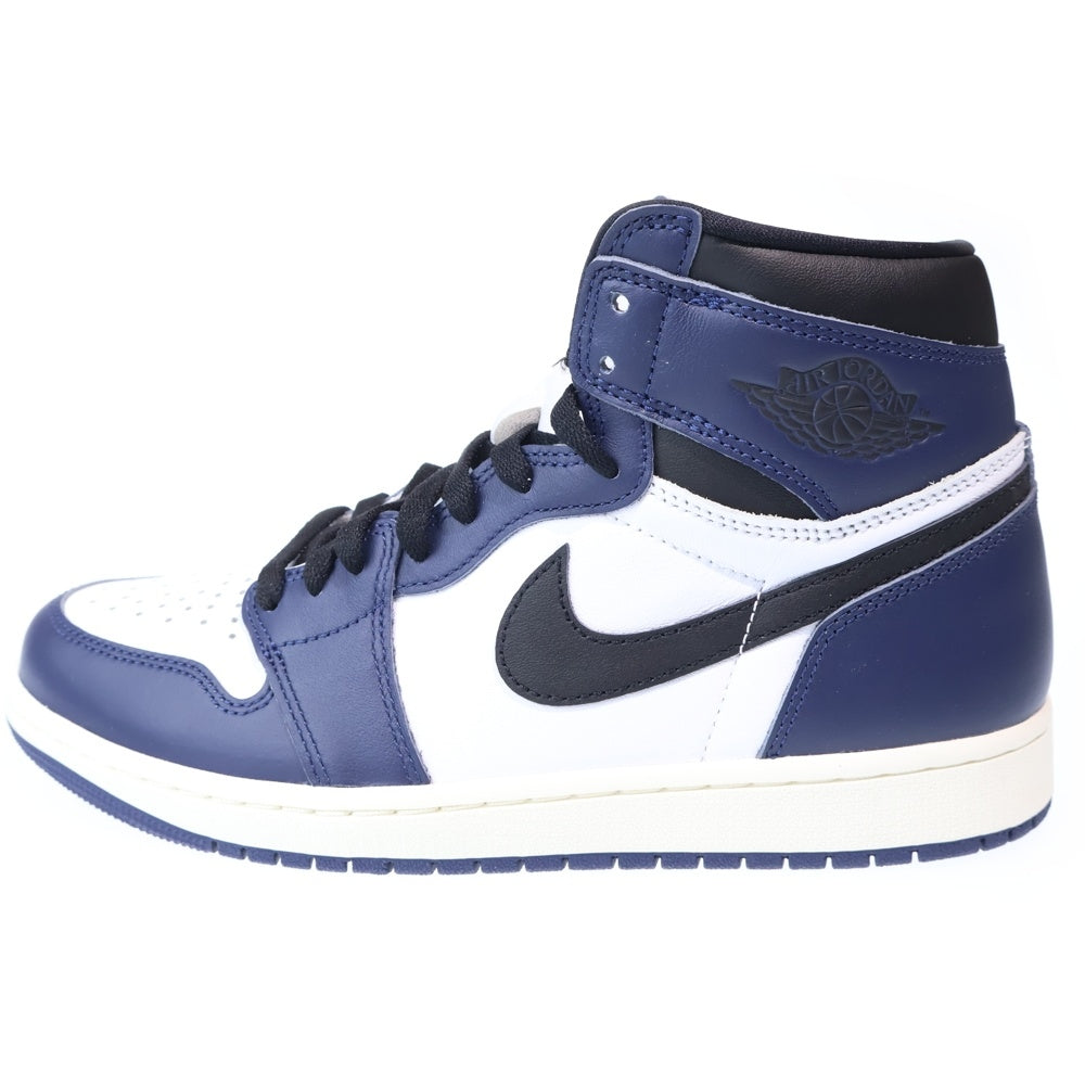 NIKE(ナイキ) AIR JORDAN 1 RETRO HIGH OG MIDNIGHT NAVY エアジョーダン1 レトロ ミッドナイト ハイカットスニーカー ネイビー/ホワイト US9/27cm DZ5485-401