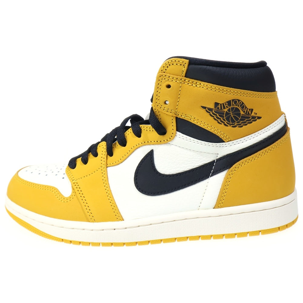 NIKE(ナイキ) AIR JORDAN 1 RETRO HIGH OG YELLOW OCHRE エアジョーダン レトロ オークル ハイカットスニーカー イエロー/ホワイト US9/27cm DZ5485-701