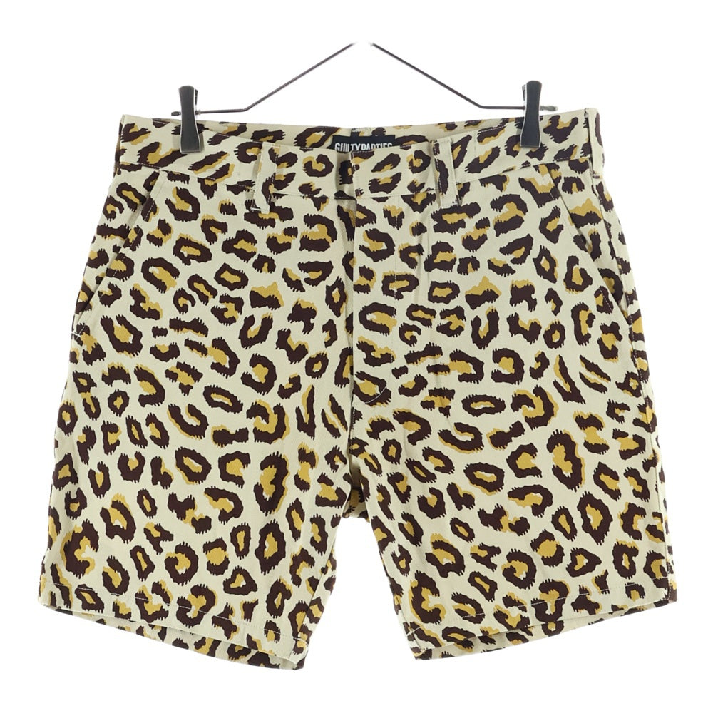 WACKO MARIA(ワコマリア) 15SS レオパード コットンショーツ ハーフパンツ イエロー 15SS-P-03
