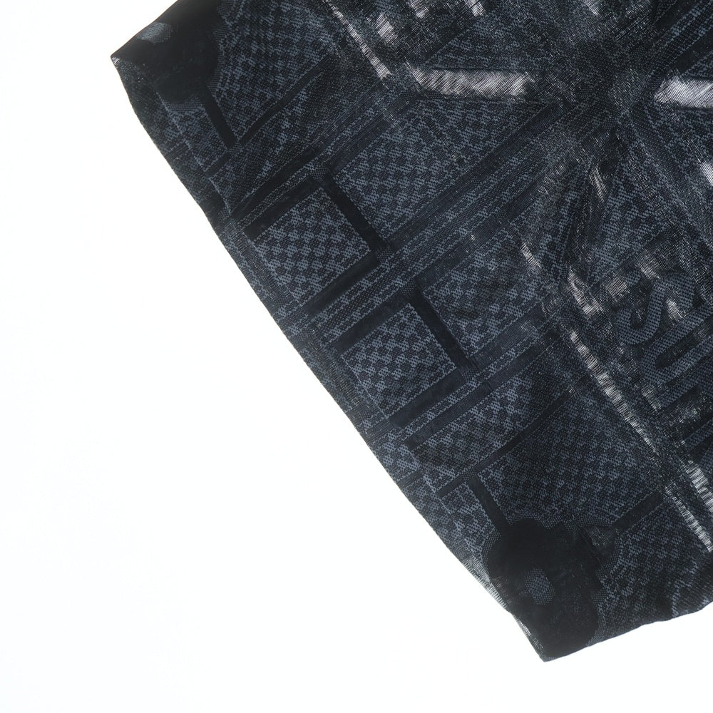 SUPREME(シュプリーム) 24SS Tray Jacquard S/S Shirt トレイ ジャガード レーヨン混 半袖シャツ ブラック