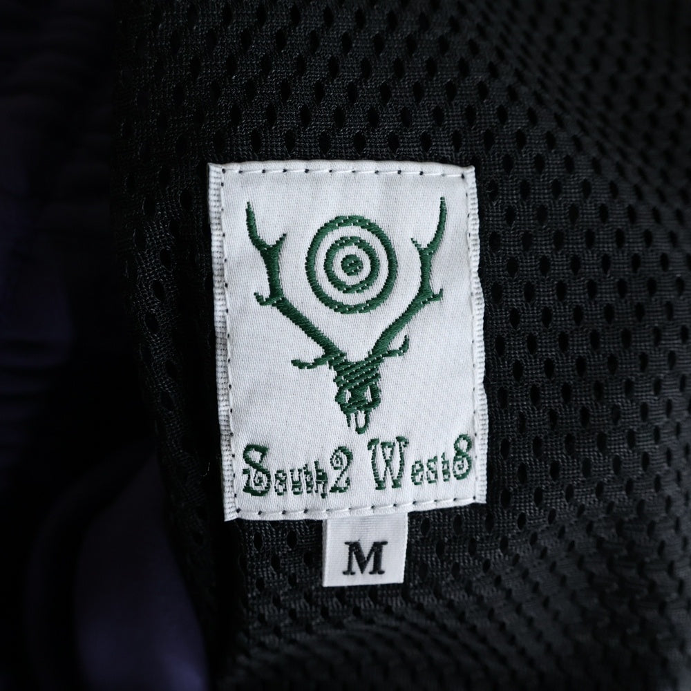 SOUTH2 WEST8(サウス2ウエスト8) STRING C.S. PANT POLY SMOOTH ポリ スムース ストリング トラックパンツ ブラック/パープル NS815
