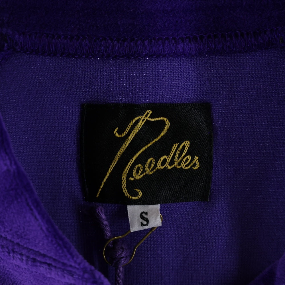 Needles(ニードルス) 23AW R.C.TRACK JACKET C PE VELOUR サイドライン ベロア トラックジャケット パープル NS251