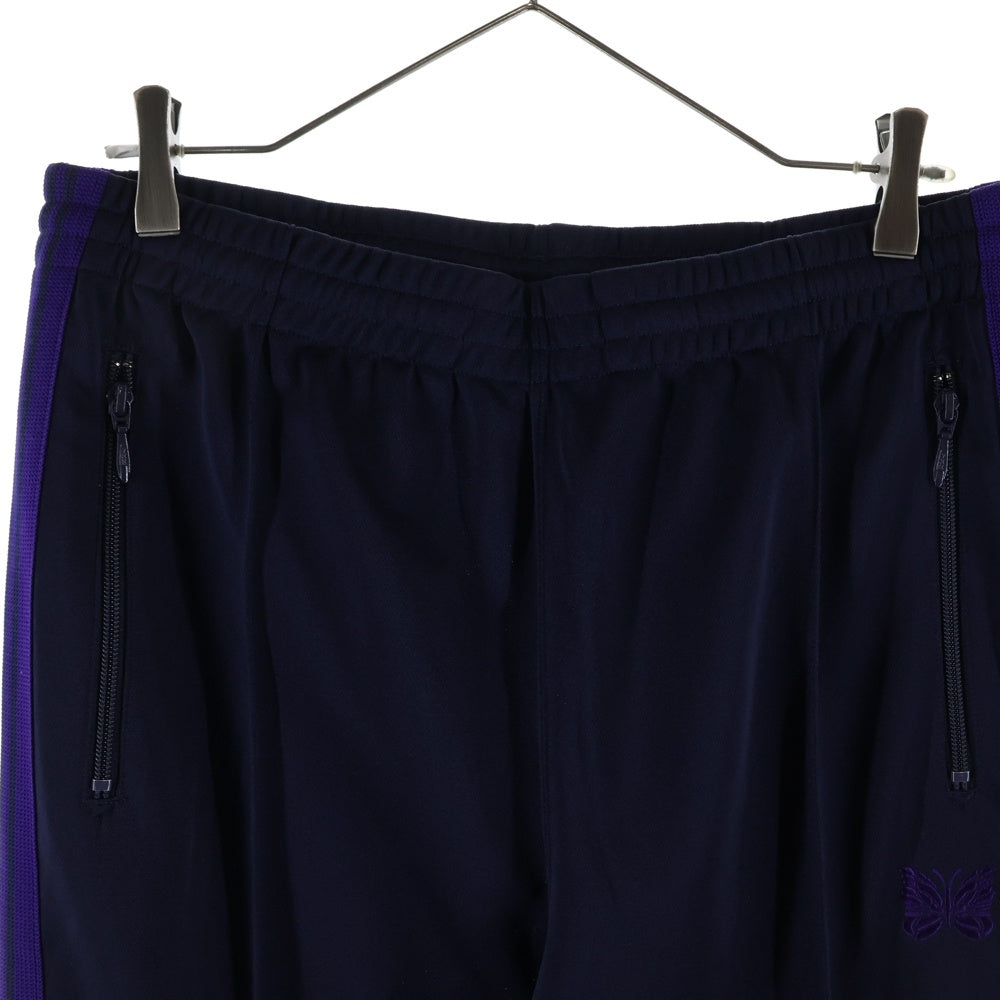 Needles(ニードルス) 23AW NARROW TRACK PANT POLY SMOOTH ポリ スムース ナロートラックパンツ ネイビー/パープル NS247