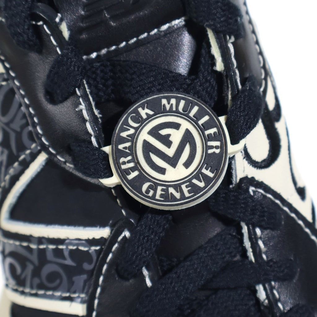 New Balance(ニューバランス) ×FRANK MULLER フランクミュラー レザー レースアップ ローカットスニーカー ブラック US9.5/27.5cm MS327FMD