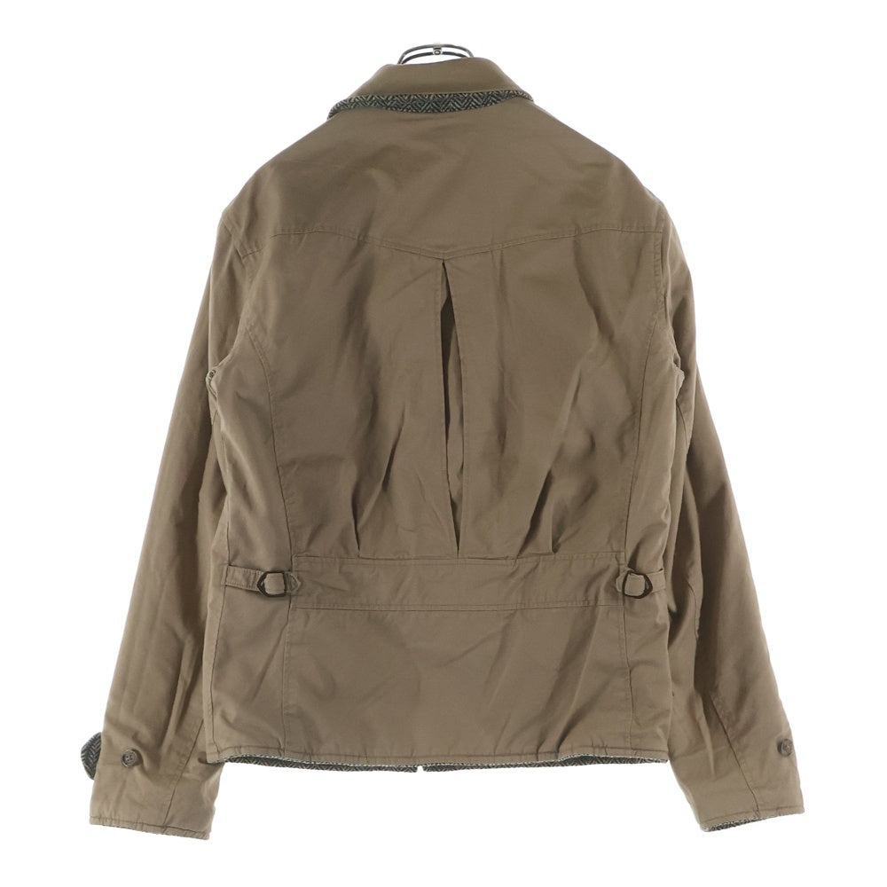 POLO RALPH LAUREN(ポロラルフローレン) リバーシブル ヘリンボーン柄 ウールジャケット ジップアップブルゾン ベージュ/ブラウン MNBLOTWM5C00082