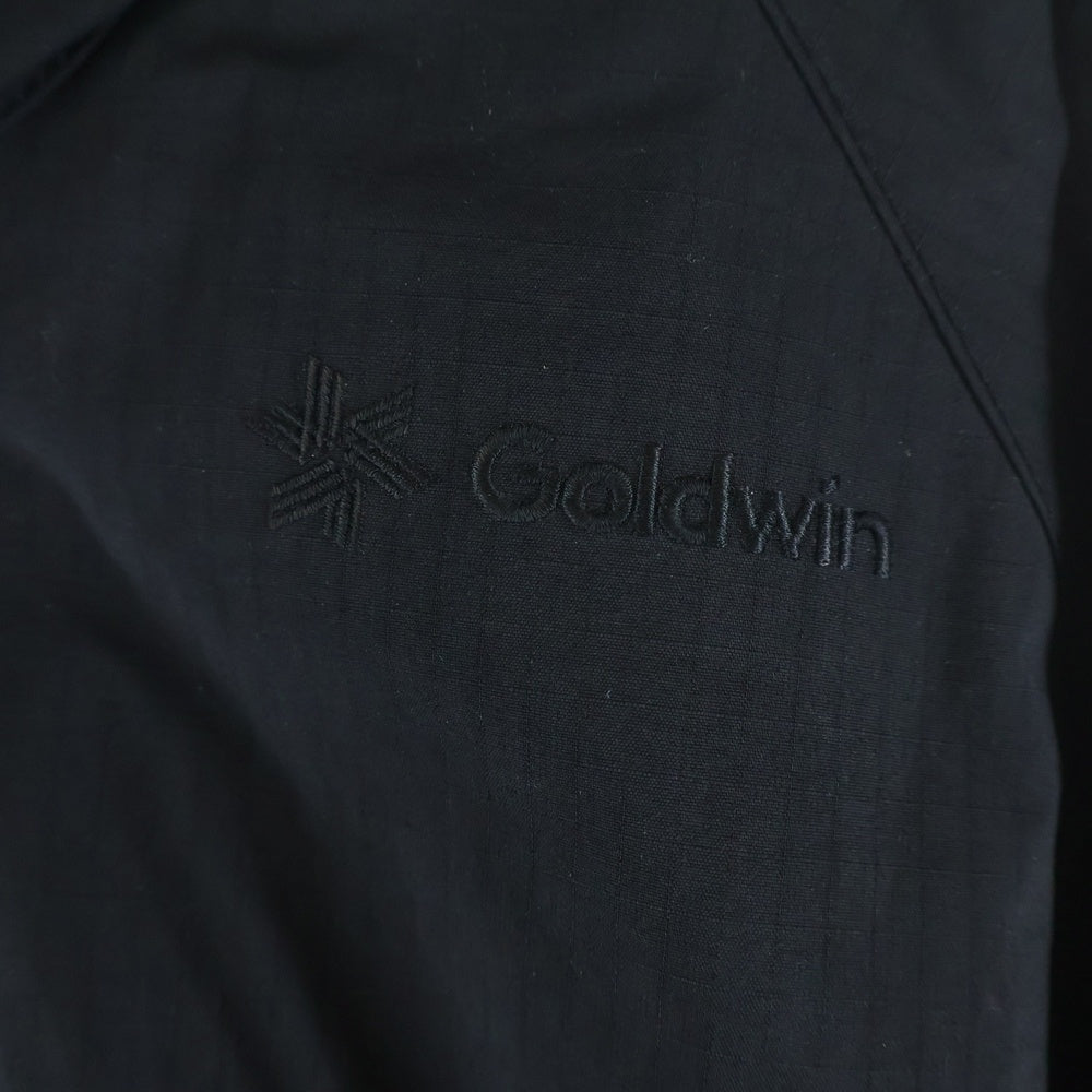 KAPTAIN SUNSHINE(キャプテンサンシャイン) ×Goldwin STAND COLLAR SNOW JACKET ゴールドウィン 胸ロゴ スタンドカラースノージャケット ブラック GL00501PK