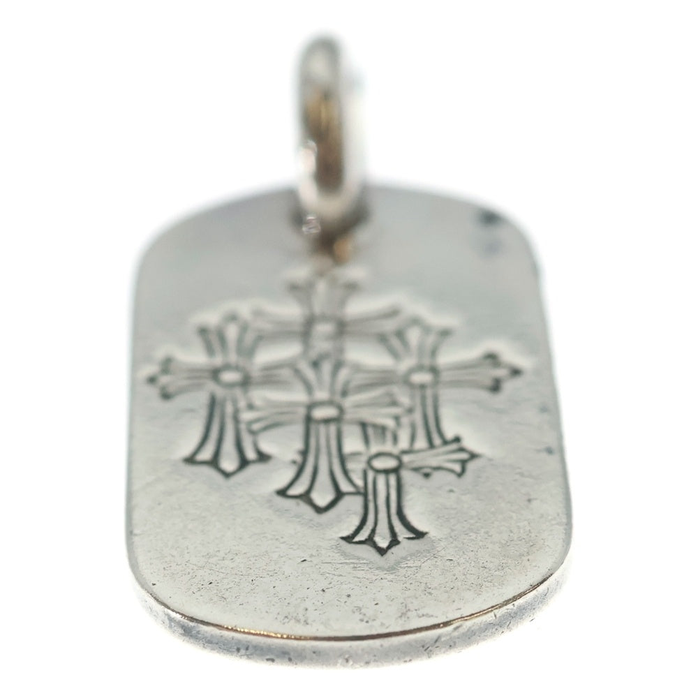 CHROME HEARTS(クロムハーツ) D TAG SML スモールドッグタグ セメタリーエングレイブオールド ネックレストップ シルバー
