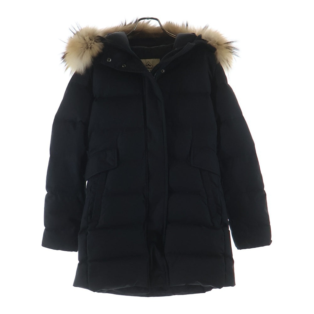 PYRENEX(ピレネックス) GRENOBLE FUR グレノーブル ファーフーデッド ダウンコート ジャケット ブラック レディース W19P1 CFJPN1800062