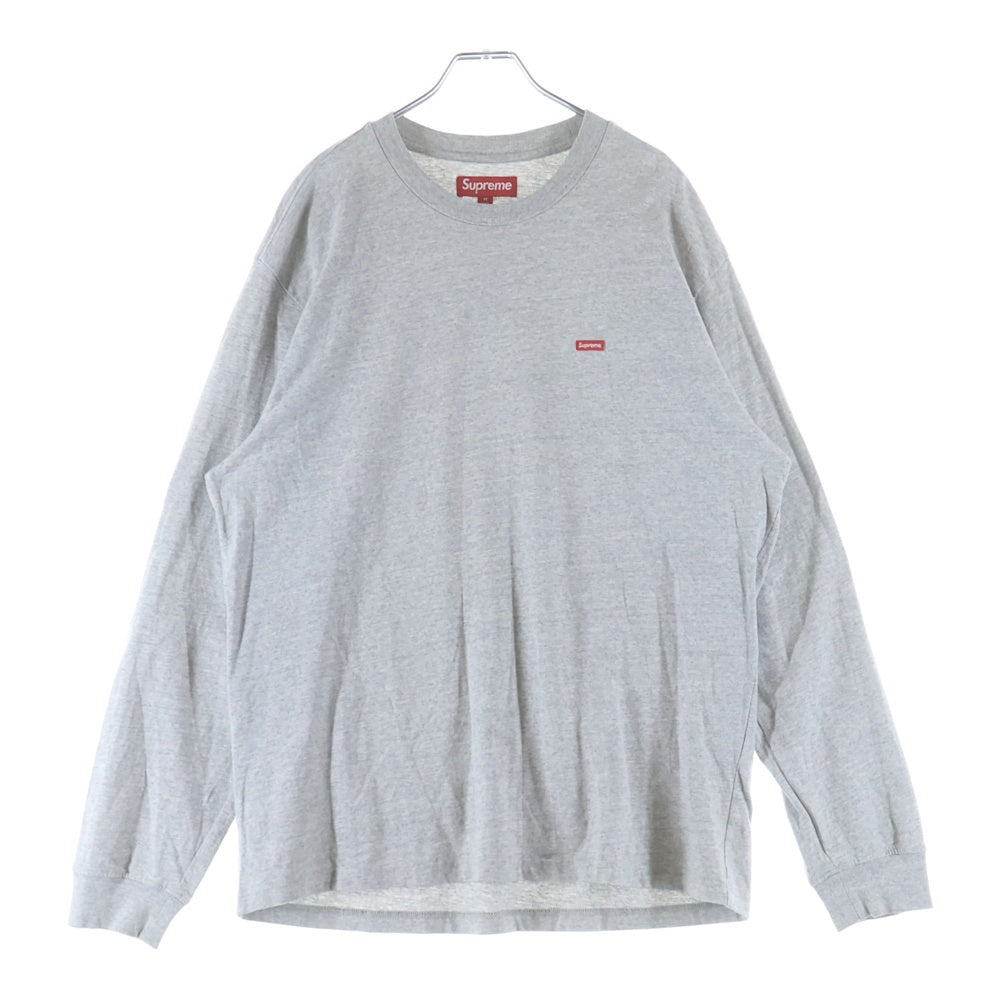 SUPREME(シュプリーム) 23AW Small Box Logo L/S Tee スモール ボックスロゴ クルーネック長袖Tシャツ カットソー グレー