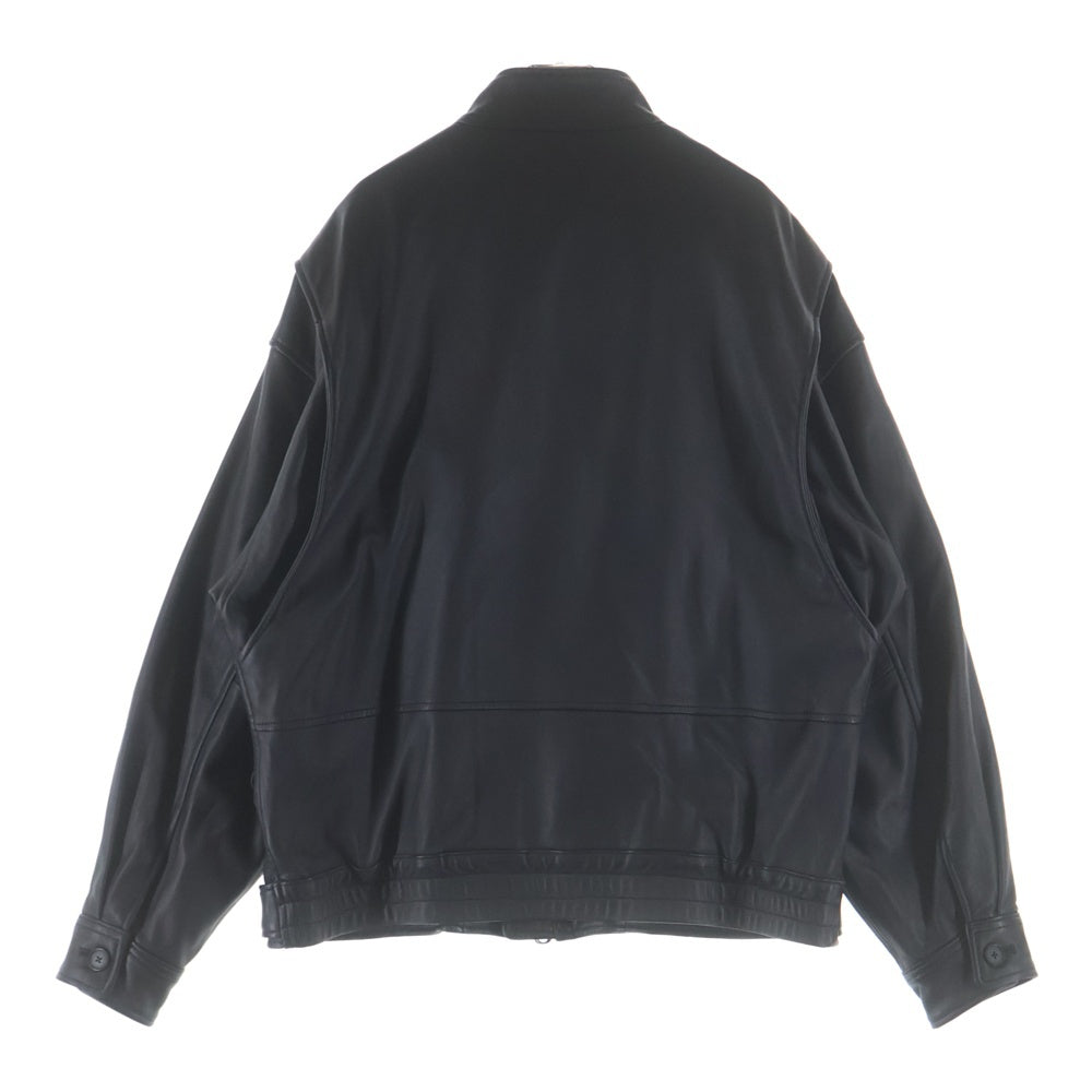 YOKE(ヨーク) Leather Stand Collar Blouson レザースタンドカラーブルゾン ジャケット ブラック
