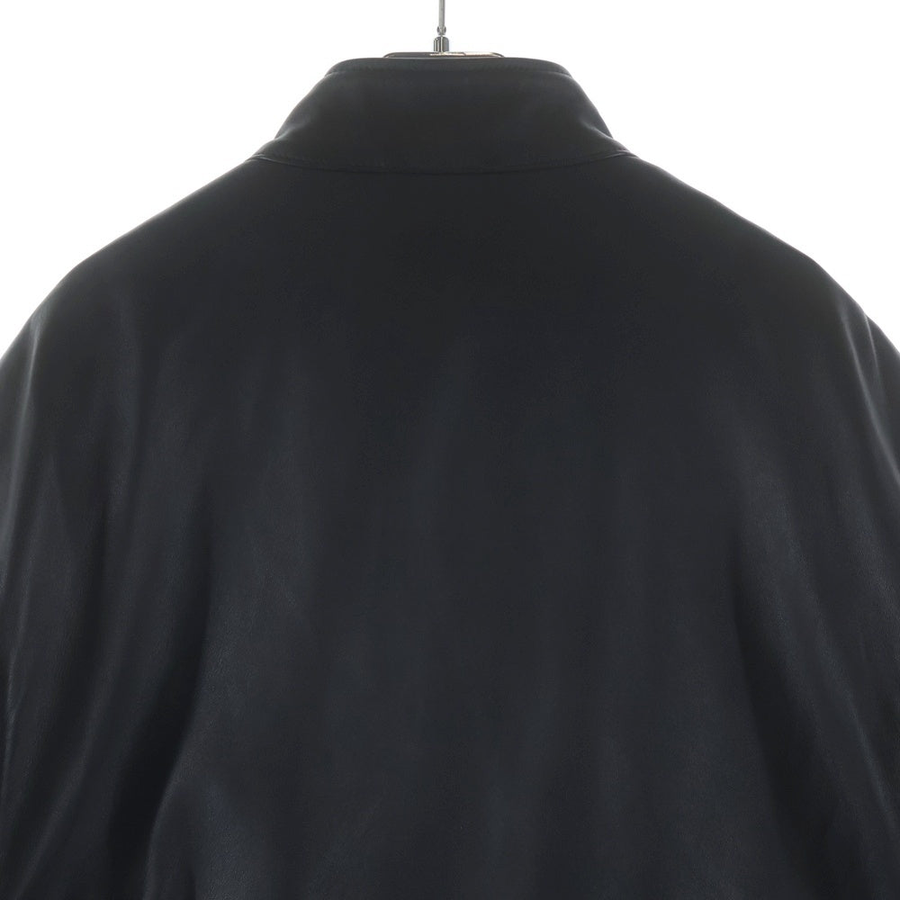 YOKE(ヨーク) Leather Stand Collar Blouson レザースタンドカラーブルゾン ジャケット ブラック