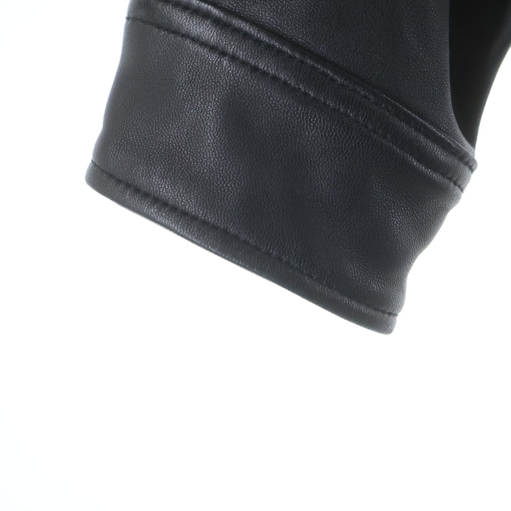 YOKE(ヨーク) Leather Stand Collar Blouson レザースタンドカラーブルゾン ジャケット ブラック