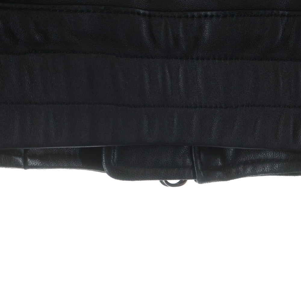 YOKE(ヨーク) Leather Stand Collar Blouson レザースタンドカラーブルゾン ジャケット ブラック