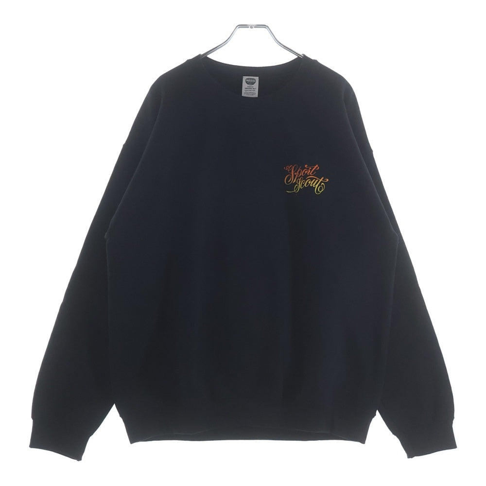 TOKYO INDIANS MC(トーキョー インディアンズ) Original 8.0oz Crewneck Sweatshirt ロゴプリント クルーネックスウェットシャツ ブラック