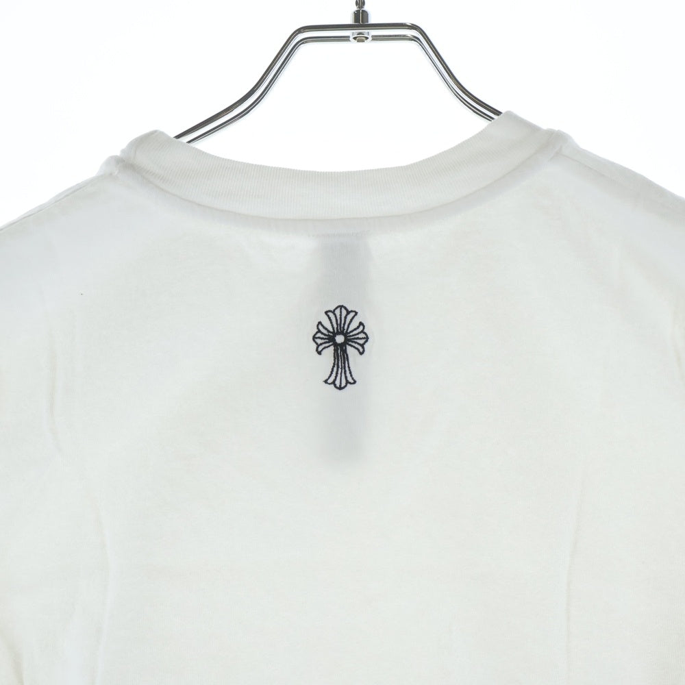 CHROME HEARTS(クロムハーツ) Y NOT ワイノット クロップド 半袖Tシャツ ロゴエンブロイダリーカットソー レディース ホワイト
