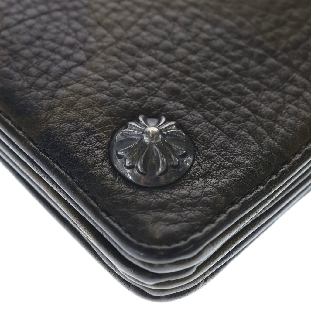 CHROME HEARTS(クロムハーツ) 1ZIP 1ジップ クロスボールボタン レザーウォレット カモフラ 財布 カーキ