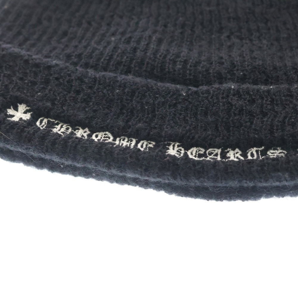 CHROME HEARTS(クロムハーツ) WOOL WATCH CAP CHプラス刺繍ビーニー ブラック