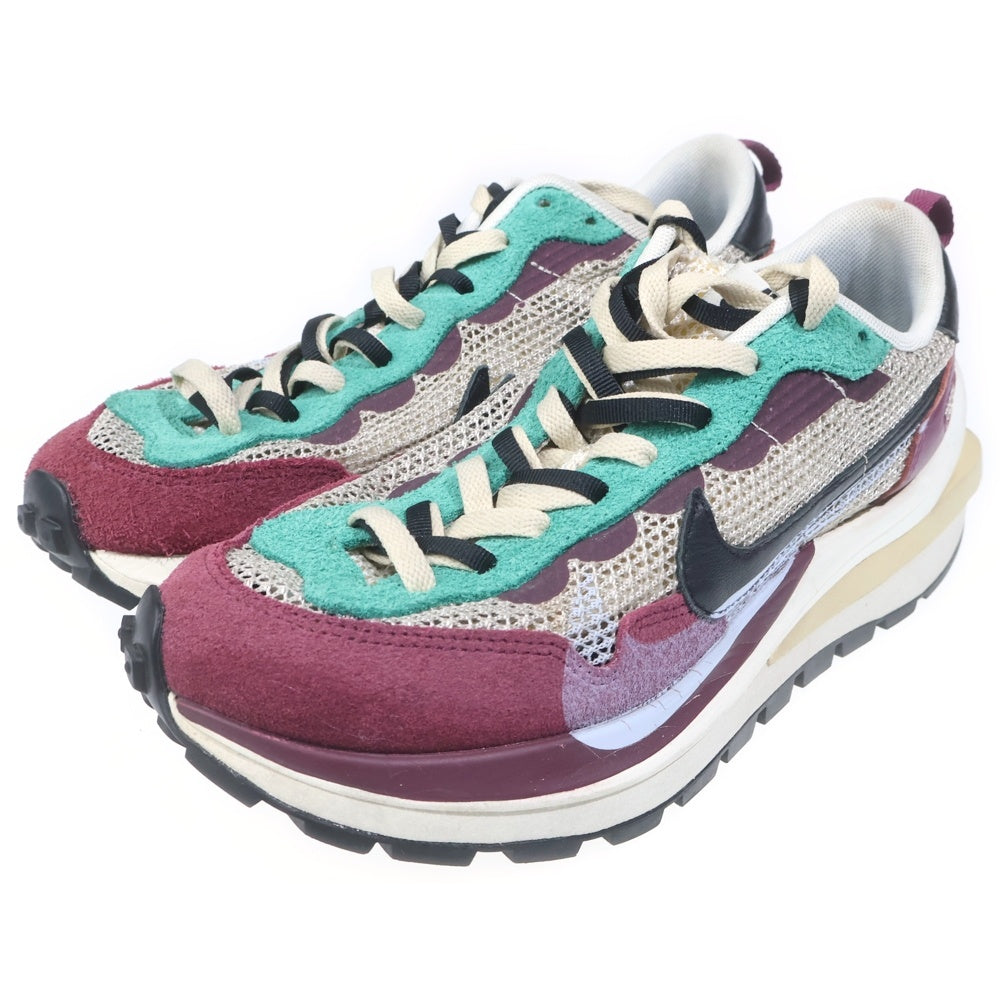 NIKE(ナイキ) ×sacai VAPORWAFFLE サカイ ヴェイパーワッフル ローカットスニーカー ボルドー/グリーン US7/25cm DD3035-200