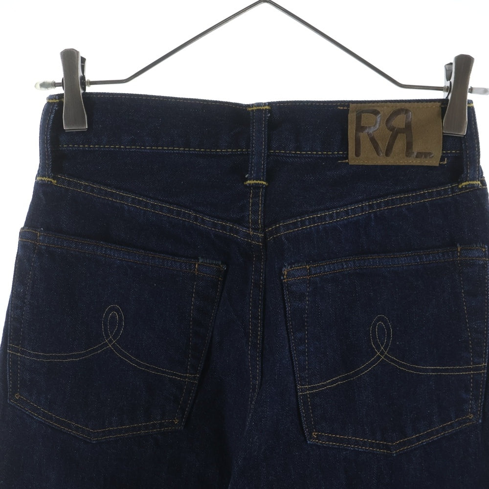 RRL(ダブルアールエル) ハイウエスト スリムフィット ボタンフライ ストレートデニムパンツ インディゴ 282846782001 レディース