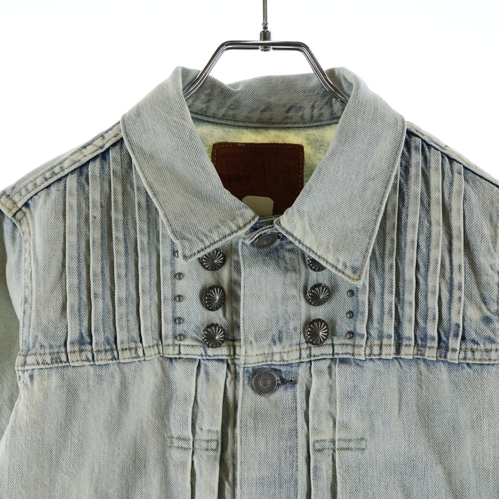 RRL(ダブルアールエル) コンチョスタッズ ボタンフライ デニムジャケット レディース インディゴ