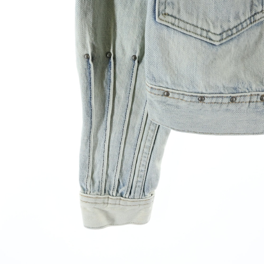 RRL(ダブルアールエル) コンチョスタッズ ボタンフライ デニムジャケット レディース インディゴ