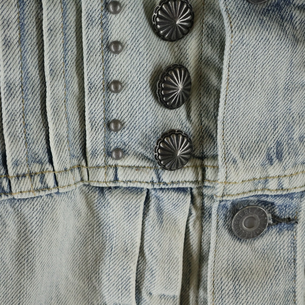 RRL(ダブルアールエル) コンチョスタッズ ボタンフライ デニムジャケット レディース インディゴ