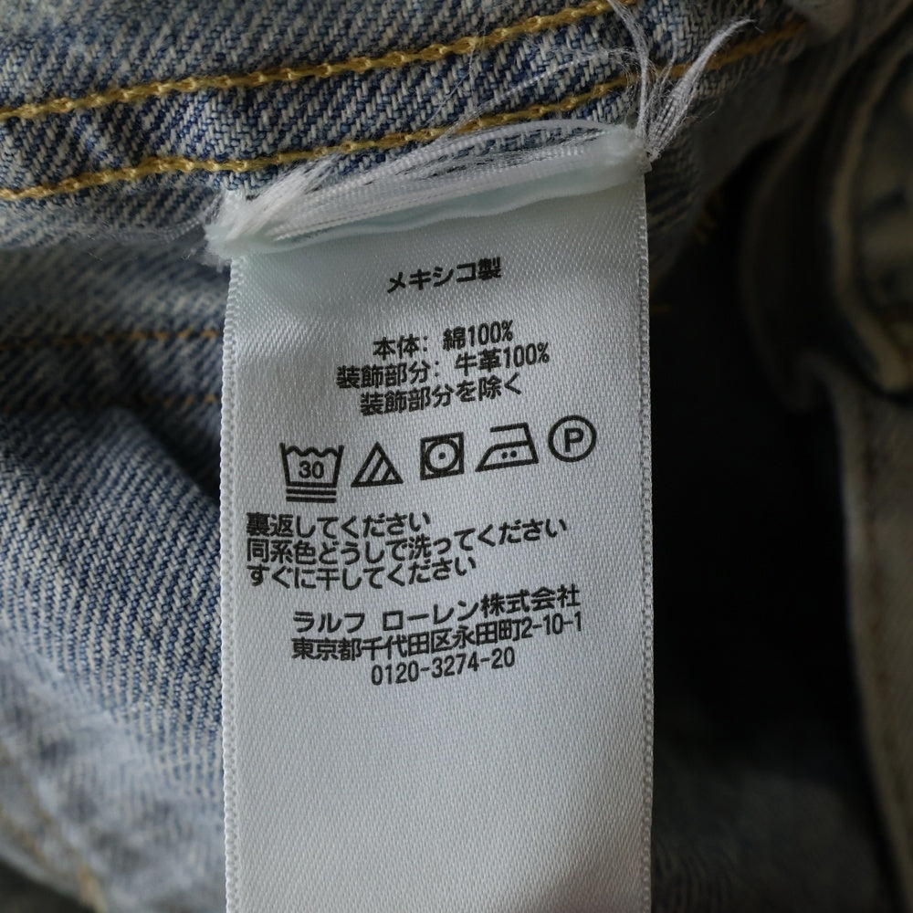 RRL(ダブルアールエル) コンチョスタッズ ボタンフライ デニムジャケット レディース インディゴ